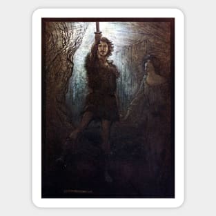 Siegmund the Walsung - The Rhinegold and the Valkyrie - Arthur Rackham Sticker